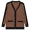 Maternity Waffle Contrast Cardigan