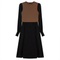 Dress With Mini Cable Knit Vest