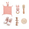 Infant Comfort Rattle Rabbit Bath Towel Gift Set
