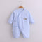 Baby's Cotton Long-sleeved Lace-up Butterfly Jumpsuit