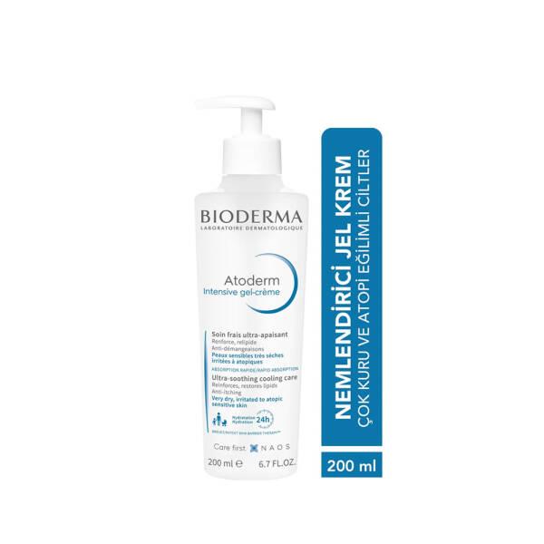 Bioderma Atoderm Intensive Gel Creme - Moisturizing Gel Cream for Dry Skin Relief, Gentle for Babies & Adults