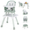 6-in-1 Convertible Baby High Chair with Adjustable Removable Tray