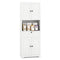 67.5 Inch Tall Modern Freestanding Floor Storage Cabinet with 4 Doors and 1 Drawer