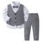 Banquet Party Gentleman Bow Tie Vest Dress Boys' Three-piece Suit
