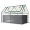 68 x 33 x 21 Inch Galvanized Raised Garden Bed with Cover