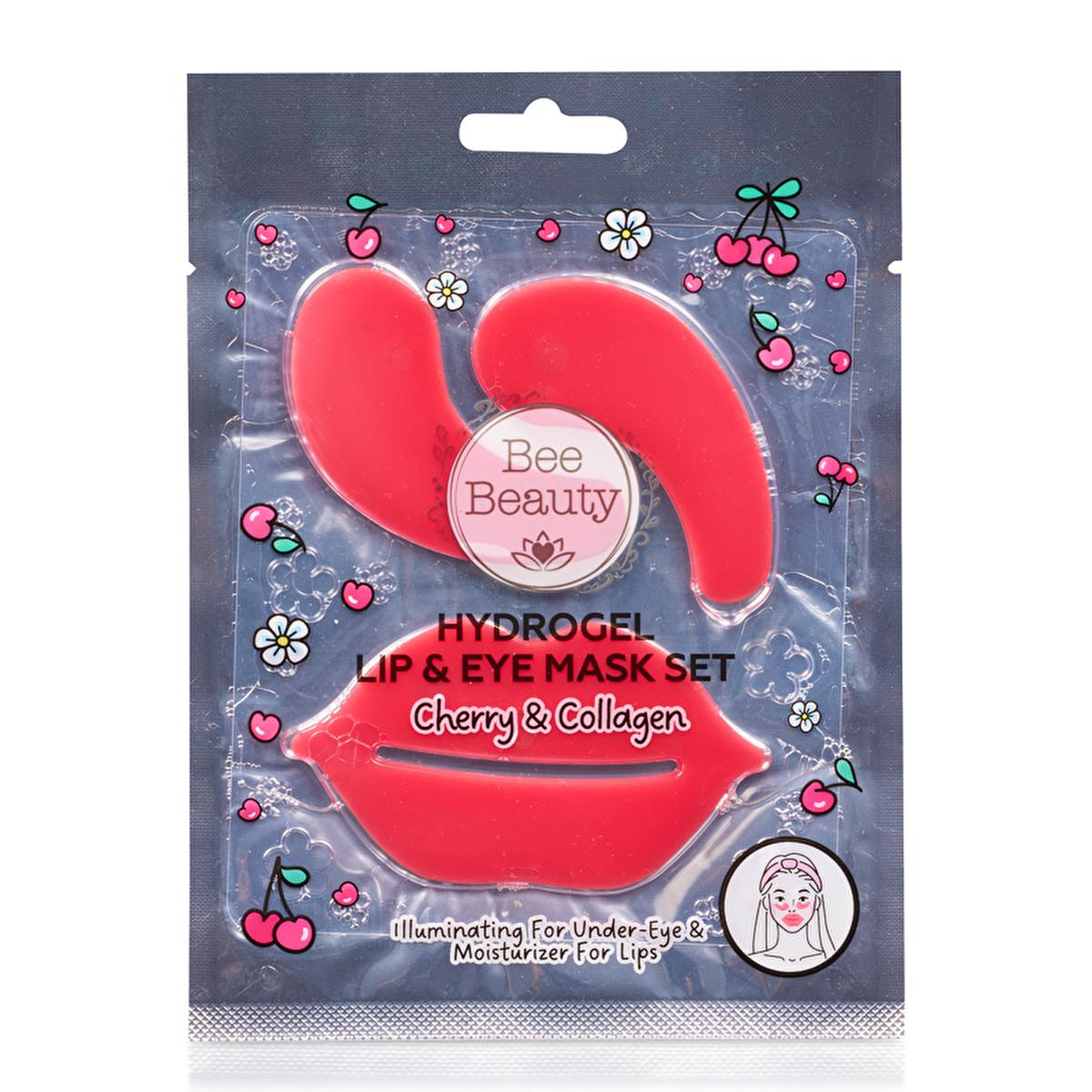 Bee Beauty Hydrogel Lip and Eye Mask Set - Moisturizing, Nourishing and Brightening Skincare