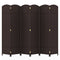 6-Panel Room Divider 5.6 FT Tall Folding Privacy Screen with Hand-woven Texture
