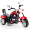 6V Powered Toddler 3-Wheel Motorbike Ride On Toy with Horn and Headlight-Black and White
