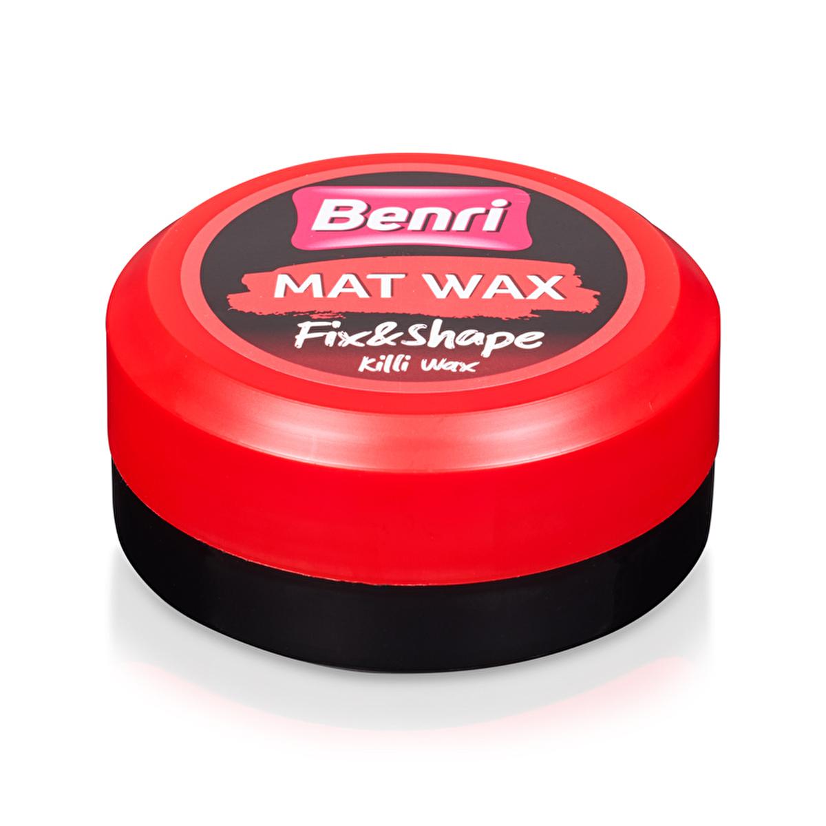 Benri Killi Mat Wax 100ml - Matte Finish Hair Styling Wax for Men & Women