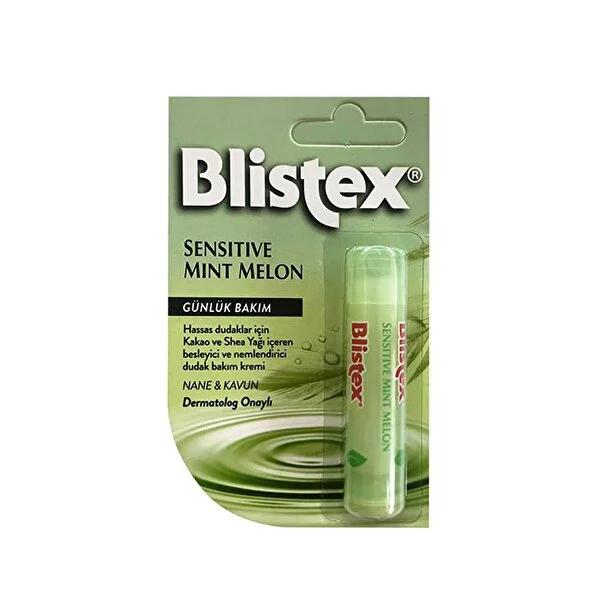 Blistex Sensitive Lip Care - Natural Mint & Melon Lip Balm for Dry, Chapped Lips - Clinically Tested, No Artificial Colors