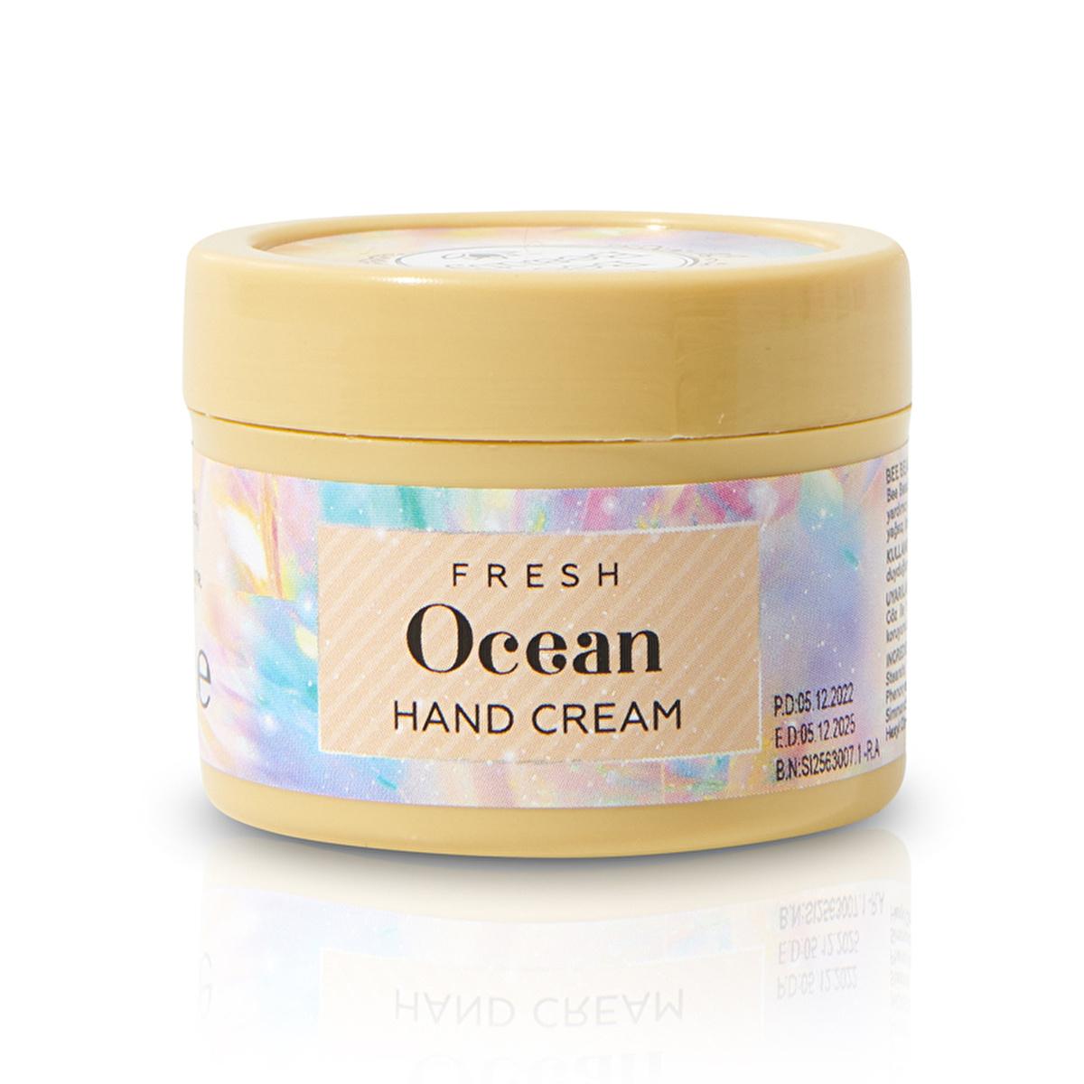 Bee Beauty Fresh Ocean Hand Cream: Fast Absorbing, Non-Greasy Moisturizer for Soft & Hydrated Hands