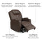 Power Lift Recliner Chair with Massage and Heat for Elderly with Remote Control