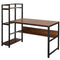 59-Inch Computer Desk Home Office Workstation 4-Tier Storage Shelves