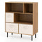 6-Cube Bookshelf with 3 Removable Folding Fabric Drawers for Living Room