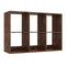 6 Cube Bookshelf with Back Guardrail for Living Room Bedroom