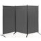 6 Feet 3 Panel Room Divider with Durable Hinges Steel Base