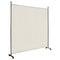 6 Feet Single Panel Rolling Room Divider with Smooth Wheels