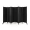 6 Panel 5.7 Feet Tall Rolling Room Divider on Wheels