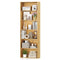 6-Tier Bookcase with 6 Open Shelves and Anti-Toppling Kits