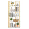 6-Tier Bookshelf Modern Geometric Bookcase with Heavy-duty Metal Frame and Anti-tipping Kits
