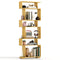 6-Tier Geometric Bookshelf with 2 Anti-Tipping Kits for Home Office
