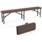 6 Feet Folding HDPE Bench with 1320 LBS Capacity and Handle Lock