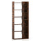 6-Tier Bookshelf Wooden Bookcase with 2 Anti-Tipping Kits Open Display Shelf