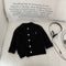 Fashionable Embroidered Casual Knitted Cardigan Childrens Sweater