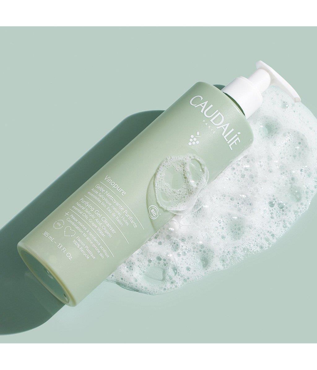 Caudalie Vinopure Purifying Cleansing Gel - Natural Acne Treatment & Antioxidant Skincare