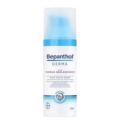 Bepanthol Derma: Intense Hydrating Night Face Cream - Dry, Sensitive Skin Repair & Regeneration - Paraben-Free, Dermatological Skincare