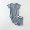 Two-piece Boys' Summer Round Neck Romper Suit