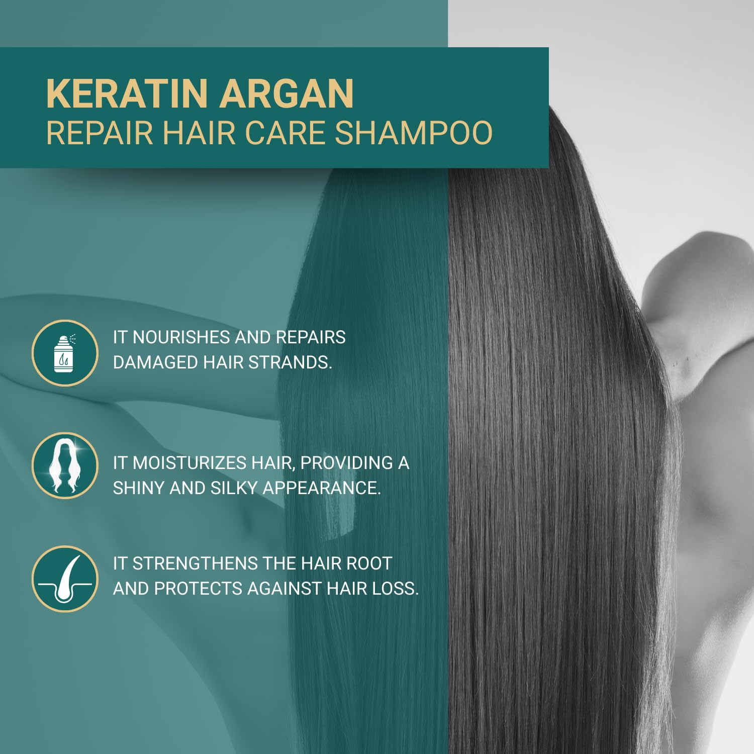Bioxcin Keratin and Argan Restorative Extra Repair Techno Shampoo 300 ml
