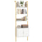 72.5 Inch Tall Bookshelf with Cabinet Anti-Tipping Kits and Metal Frame
