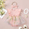 Flower Embroidered Mesh Princess Dress Headdress