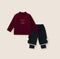 Sweatshirt Set Winter Fleece-Lined Thickened One-Piece Fleece Baby Korean-Style Fake Two-Piece Pants Set
