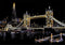 City night scratch painting
