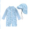 Baby Long-sleeved Onesie Swimsuit With Sun Protection for Boys And Girls