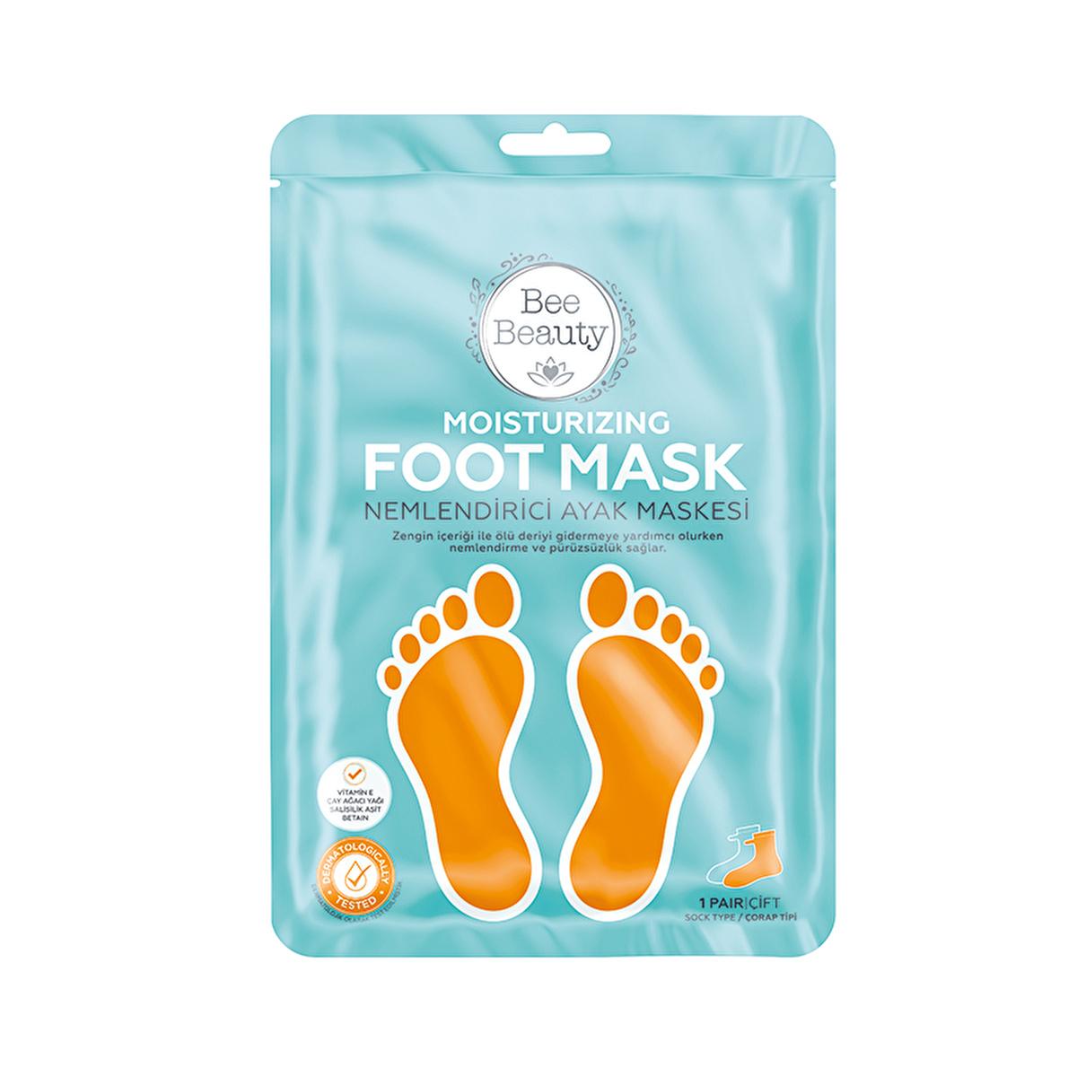 Bee Beauty Moisturizing Foot Mask for Dry Skin Repair - Intensive Hydration & Care