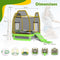 7 Feet Trampoline with Ladder and Slide for Indoor and Outdoor