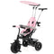 7-in-1 Baby Stroller Tricycle with Adjustable Canopy and Foldable Footrests for Ages 9-60 Months Old