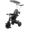 7-in-1 Baby Stroller Tricycle with Adjustable Canopy and Foldable Footrests for Ages 9-60 Months Old