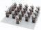 Roman Commander Cavalry Series Assembled Building Block Miniature Toys