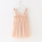 Children's Mesh Dress Sling Birthday Dress Pettiskirt Three-dimensional Angel Wings Fairy Fashionable Skirt