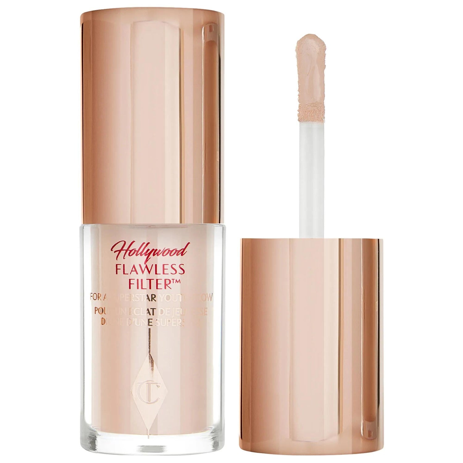 Charlotte Tilbury Hollywood Flawless Filter: Complexion Booster for Radiant, Glowing Skin - Filter Effect Makeup, Light Coverage & Cruelty-Free.
