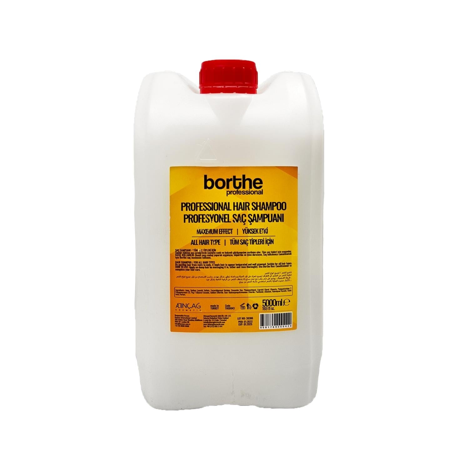 Borthe Bulk Shampoo 5000ml - Professional Grade Hair Care for Salons & Individuals