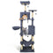 80 Inches Tall Cat Tree with 2 Large Condos and Dangling Toys