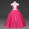 Princess Dress Inserted Beads Bright Silk Performance Dress
