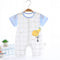 Baby One-piece Summer Thin Baby Short Sleeve Jumpsuit Pure Cotton