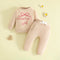 Kids Pullover Crewneck Sweatshirt With Long Sleeves Pockets And Long Pants