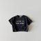 Dot Letter Crew Neck Short Sleeve Simple